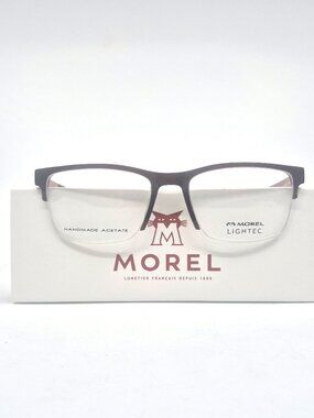 MOREL Lightec 30288L MO 08 55mm Brown & Orange New Eyeglasses Made in France